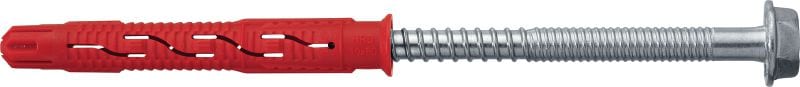 HRD-KR2 Plastic frame anchor High-performance collarless plastic anchor for frames (A2 stainless steel, hex head)