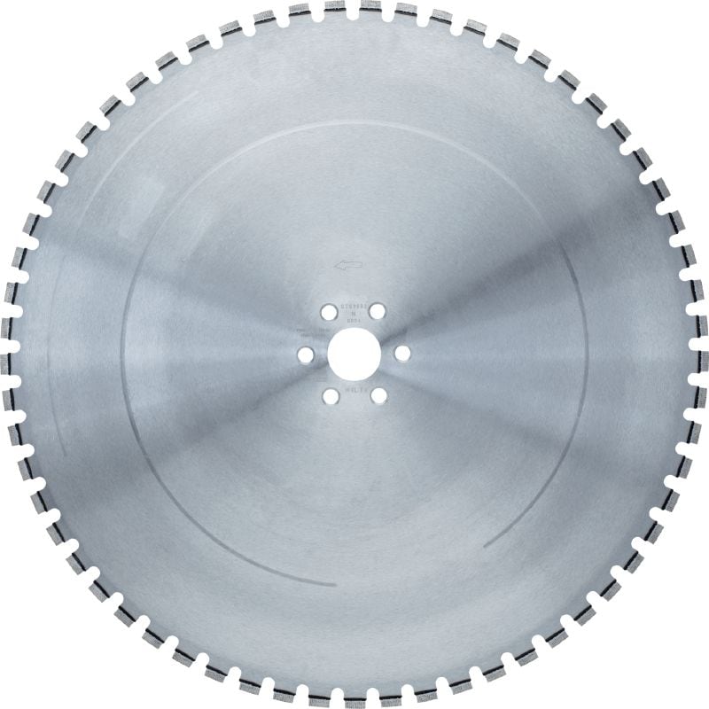 SPX MCL Equidist Wall Saw Blade (60H: fits on Hilti and Husqvarna®) Ultimate wall saw blade (15 kW) for high-speed cutting and a longer lifetime in reinforced concrete (60H arbor fits on Hilti wall saws)