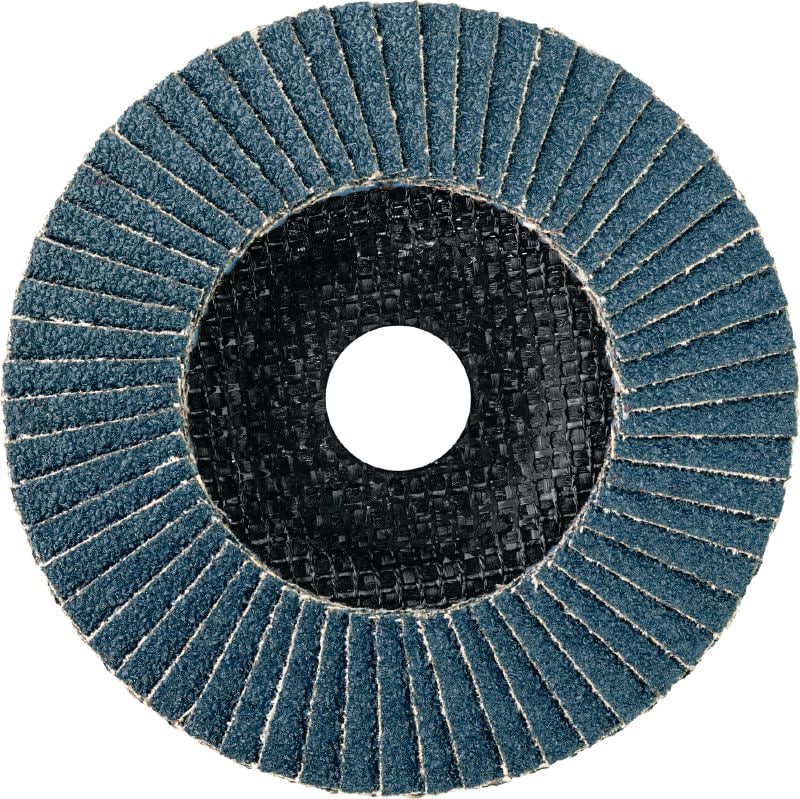 AF-D FT SP Flap disc Premium fibre-backed flat flap discs for rough to fine grinding of stainless steel, steel and other metals