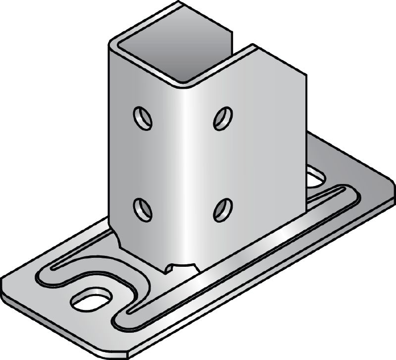 MRP-HDG Hot-dip galvanised (HDG) supporting bracket with connection to base material