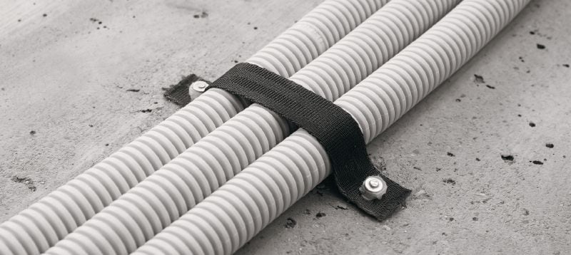 X-TT Текстильная лента Текстильная лента для крепления кабелей и трубопроводов на полах Применения 1