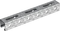 MR-41-HDG Hot-dip galvanised (HDG) strut channel with serrated edges