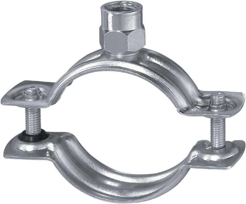 MP-H Quick-close pipe clamp light-duty Standard galvanized pipe clamp without sound inlay for light-duty applications
