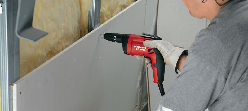 SD 5000 Drywall screwdriver Corded drywall screwdriver with 5000 rpm for plasterboard applications Applications 1