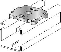 MQZ-L-R Bored plate Stainless steel (A4) bored plate for trapeze assembly and anchoring