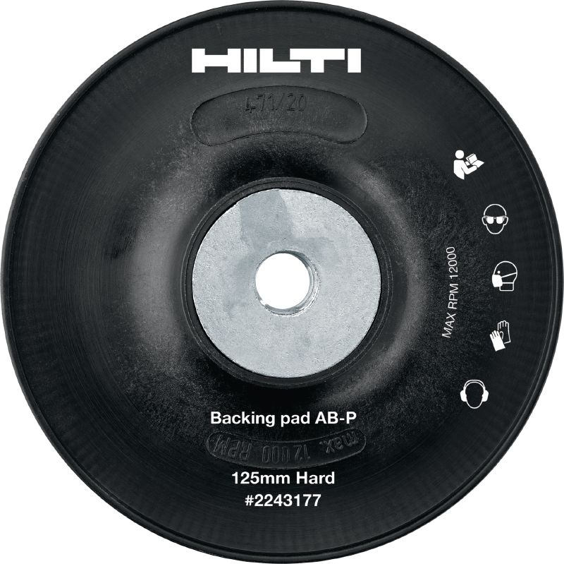 AB-P Backing pads for fibre discs Angle grinder backing pads for use with fibre discs of various grain sizes