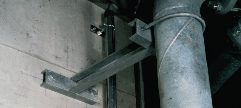 HSL4 Распорный анкер для высоких нагрузок Высокоэффективный распорный анкер для высоких нагрузок, сертифицированный для установки в бетоне в условиях, требующих повышенной безопасности (углеродистая сталь, шестигранная головка) Применения 1
