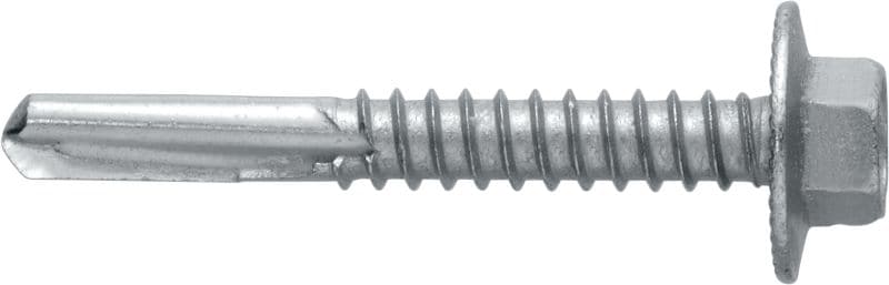 S-MD25Z Self-drilling metal screws Self-drilling screw (zinc-plated carbon steel) with pressed-on flange for thick metal-to-metal fastenings (up to 15 mm)
