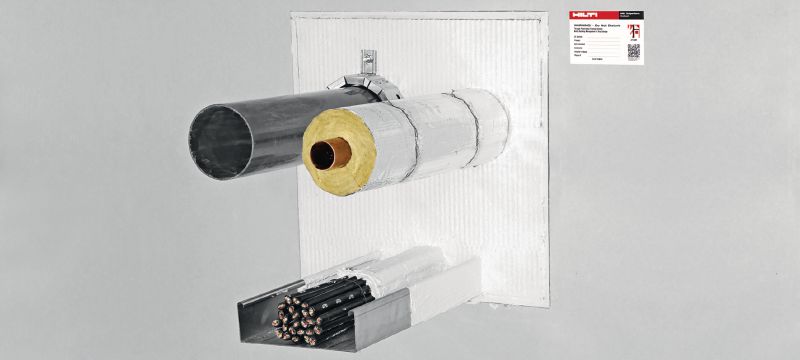 Противопожарные покрытия CP 670 Система минераловатных панелей с противопожарным покрытием с большим количеством сертификатов для герметизации проемов среднего и большого размера Применения 1