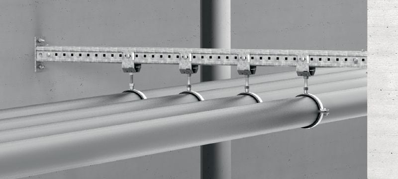 MIC-TRC Hot-dip galvanised (HDG) connector for fastening (M16) threaded rods to MI girders Applications 1