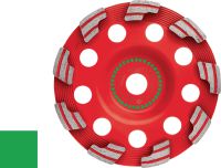 SPX Abrasive Diamond Cup-Wheel (For DG/DGH 150) Ultimate diamond cup wheel for the DG/DGH 150 diamond grinder – for grinding green and abrasive concrete