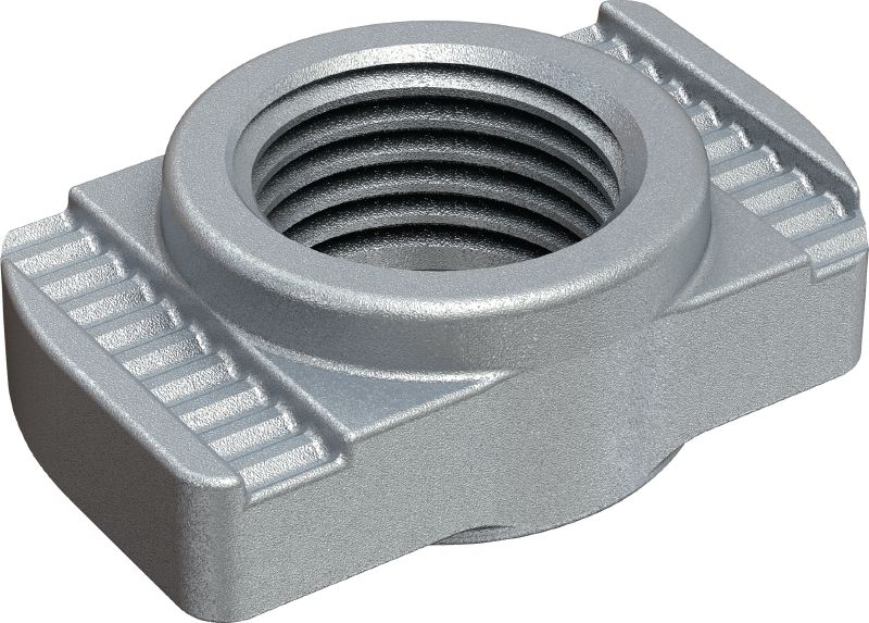 MRM Galvanised channel nut for piping applications