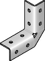 MRW 90°-HDG Hot-dip galvanised (HDG) angle bracket for connecting MR strut channels or brackets