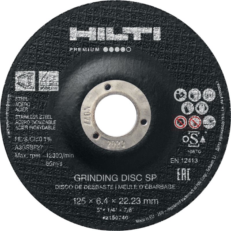 SP Grinding discs High-performance abrasive grinding disc for fast, rough grinding of stainless/carbon steel