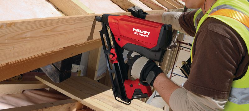 GX 90-WF Framing nailer Gas nailer developed specifically for wood framing applications Applications 1