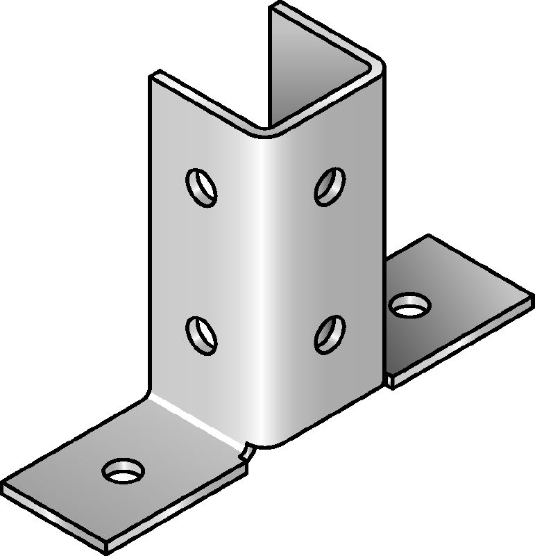 MRV-2D Оцинкованный базовый соединительный элемент для крепления профилей к базовому материалу