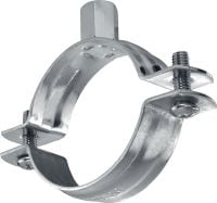 MPN-R Pipe clamp Standard stainless pipe clamp without sound inlay for medium-duty applications