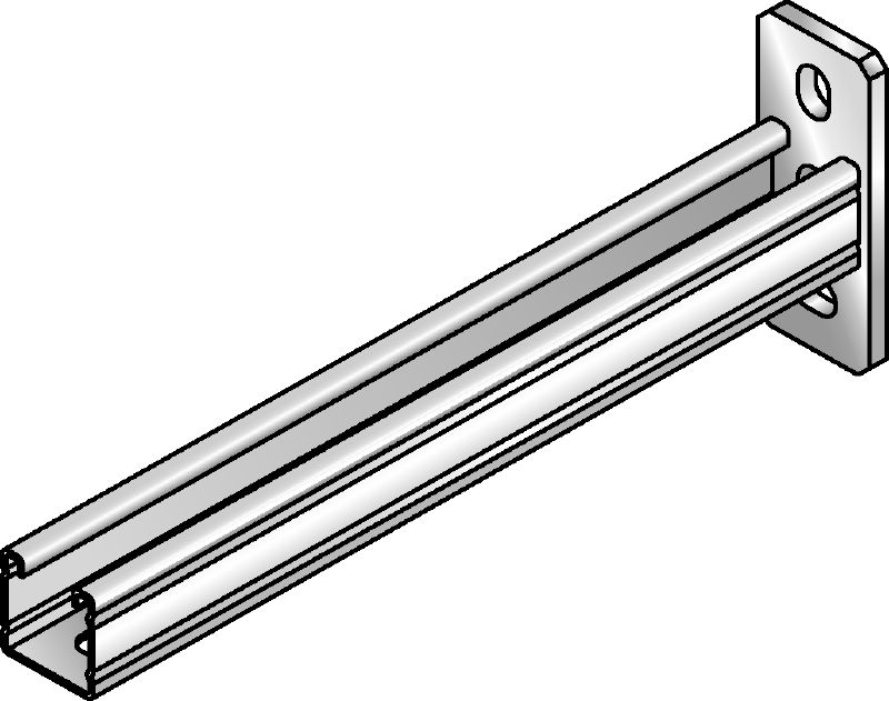 MRK-41-HDG Hot-dip galvanised (HDG) supporting bracket with connection to base material