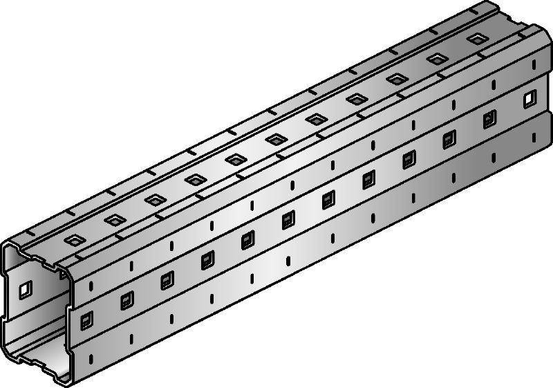 MI Монтажная балка Горячеоцинкованные монтажные балки для сборки регулируемых опор для инженерных сетей для высоких нагрузок и модульных трехмерных конструкций