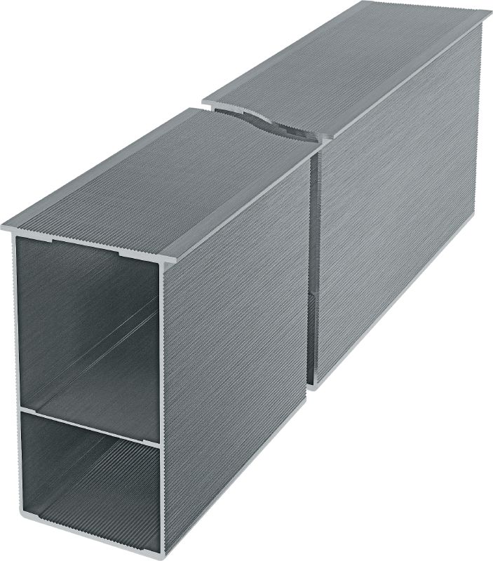MFT-RP-58 profiles Reinforced profile with face shelf of 58 mm