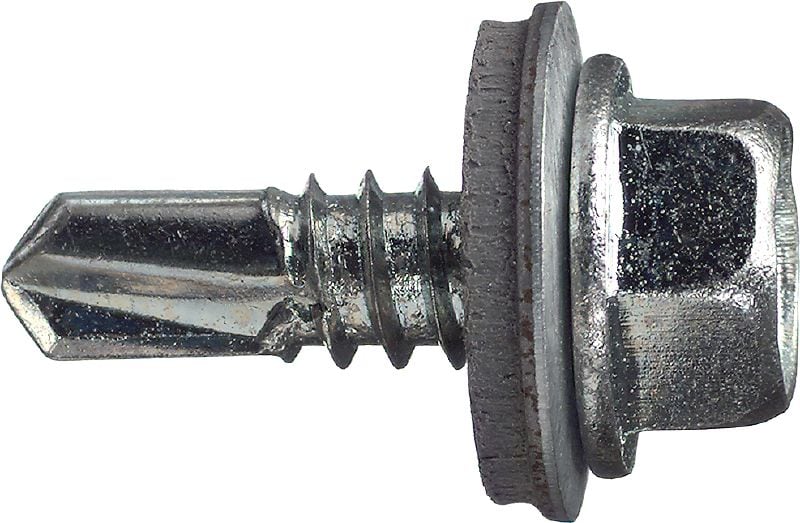 S-MD 51 Z Self-drilling metal screws Self-drilling screw (zinc-plated carbon steel) with 16 mm washer for thin metal-to-metal fastenings (up to 3 mm)