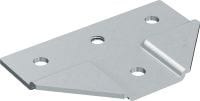 MRV-A Galvanised adjustable connectors to control raised floor level at any stage of the installation process