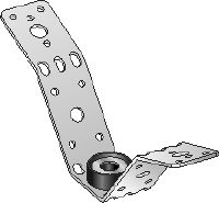 MVA-S Galvanised air duct hangers for fastening round air ducts with sound insulation