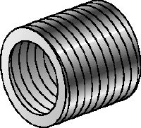 SR-RM reduction sleeves Galvanised reduction sleeves used to reduce the diameter of threaded rods