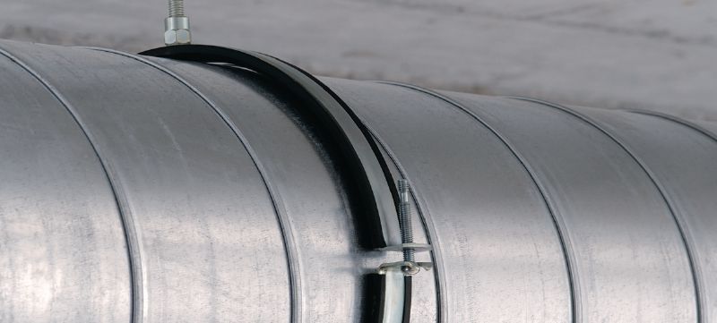 MV-PI Ventilation pipe ring with sound insulation element and M8/M10 connection head Applications 1