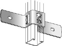 MQB Clamp (strut to concrete) Galvanised clamp for cross-connection of one MQ strut channel to concrete