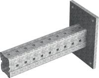 MIC-C120-DH Hot-dip galvanised (HDG) bracket for heavy-duty connections to concrete