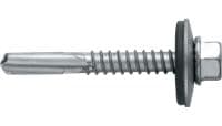 S-MD55Z Self-drilling metal screws Self-drilling screw (zinc-plated carbon steel) with 16 mm washer for thick metal-to-metal fastenings (up to 15 mm)