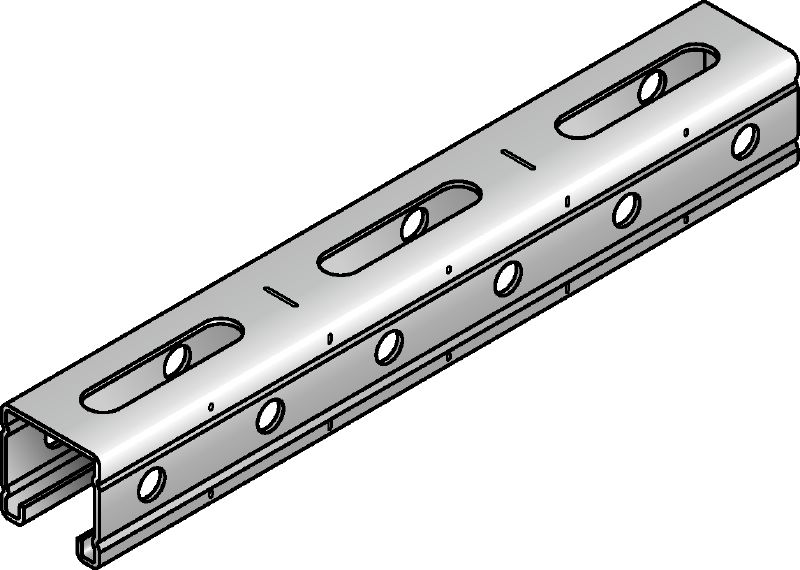 MR-41-HDG Hot-dip galvanised (HDG) strut channel with serrated edges