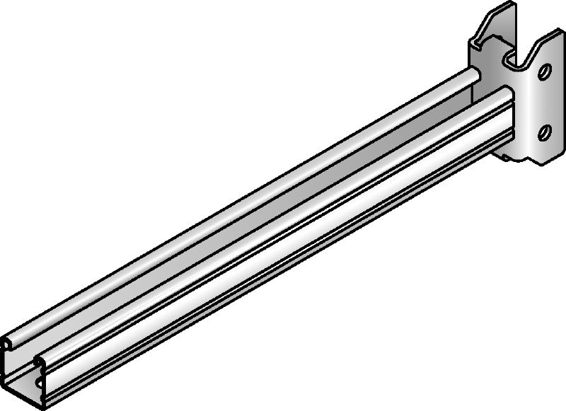 MRK-U-41 Galvanised supporting bracket with bolt connection to MR-41 strut channel