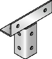 MRV-2D-HDG Hot-dip galvanised (HDG) angle bracket for connecting MR strut channels or brackets