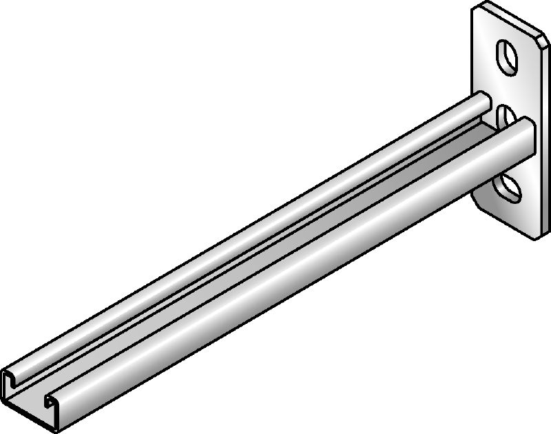 MRK-21 Galvanised supporting bracket with connection to base material