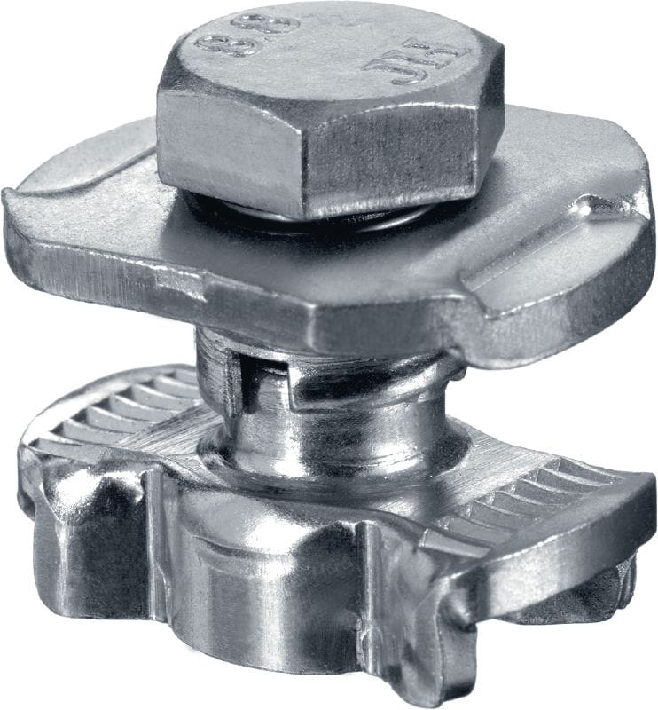 MQN-R Stainless steel (A4) channel connector for joining any elements with a butterfly opening