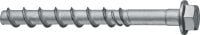 HUS4-HF 8/10/14/16 Анкер-шуруп Высокоэффективный анкер-шуруп для быстрых и эффективных креплений к бетону (многослойная антикоррозионная защита, шестигранная голова)